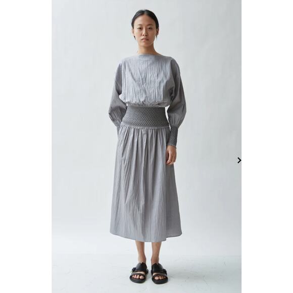 Toteme SAFARA COTTON SKIRT WITH SMOCK NWT Size Large - Picture 1 of 6